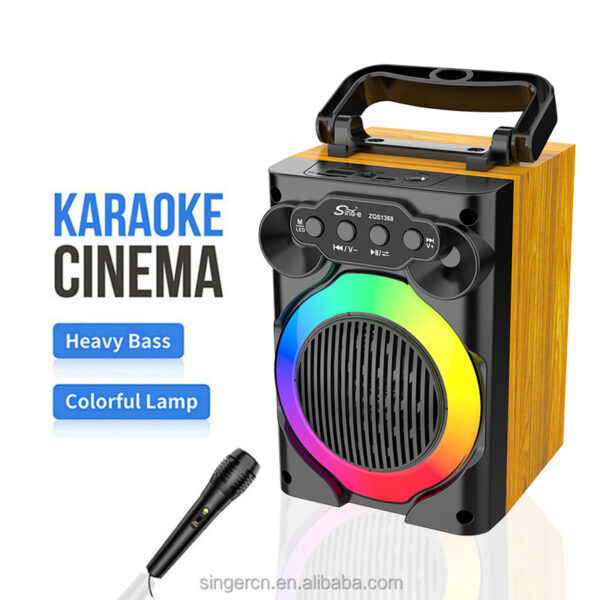 Boxa portabila model ZQS-1368,lumini rgb,en Gross