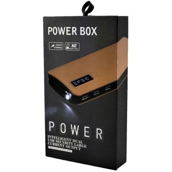 BATERIE EXTERNA SMART POWER BAN, 3 X USB DESIGN PIELE 30.000 ,EN GROSS